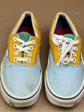 Vans Era Multi Color Block Skate Shoes Men's Size 6 Women's Size 7.5
